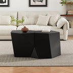Modern MGO Coffee Table Set, 2-Piece Geometric Nesting Tables