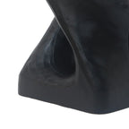 MGO Twist Shape Side Table, Wood Like Texture Accent Table